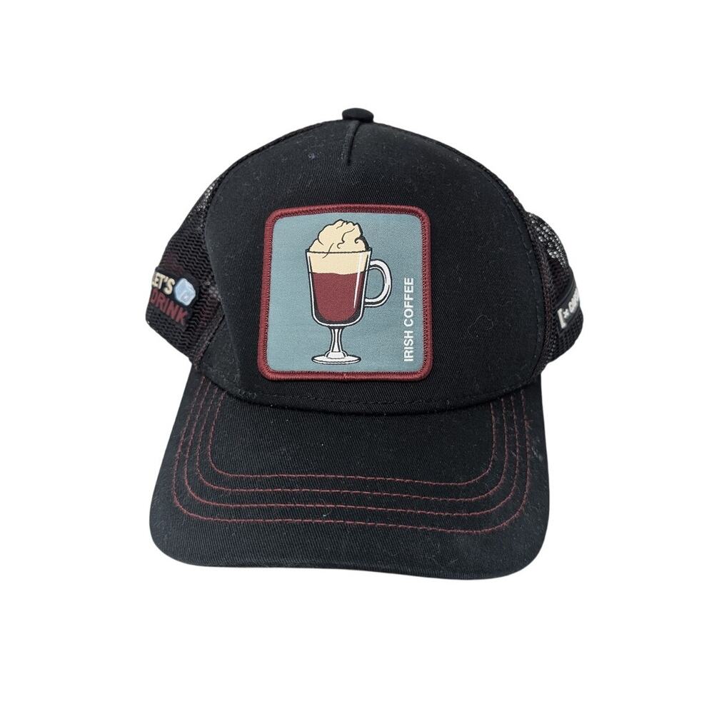 Capslab Cocktails Irish Coffee Black Trucker Snapback‎ Hat Streetwear Fun Skater